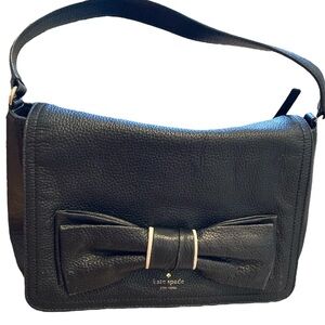 Kate Spade ♠️ Rosewood Coralie Black Bow Bag